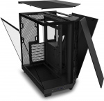 NZXT H6 Flow ATX-kotelo panoraamaikkunalla, musta