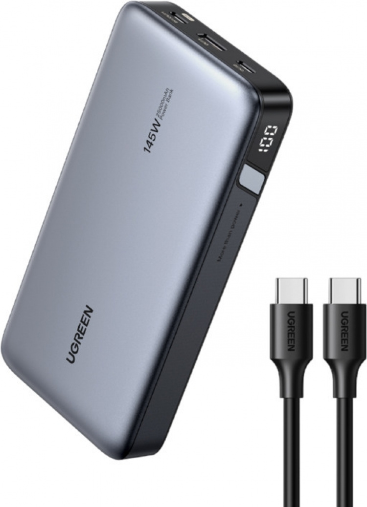 Ugreen 25000 mAh Power Bank -varavirtalähde, 145W