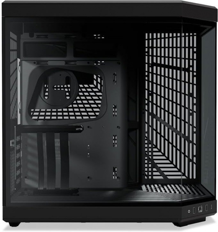 Hyte Y70 Black ATX-kotelo panoraamaikkunalla, musta