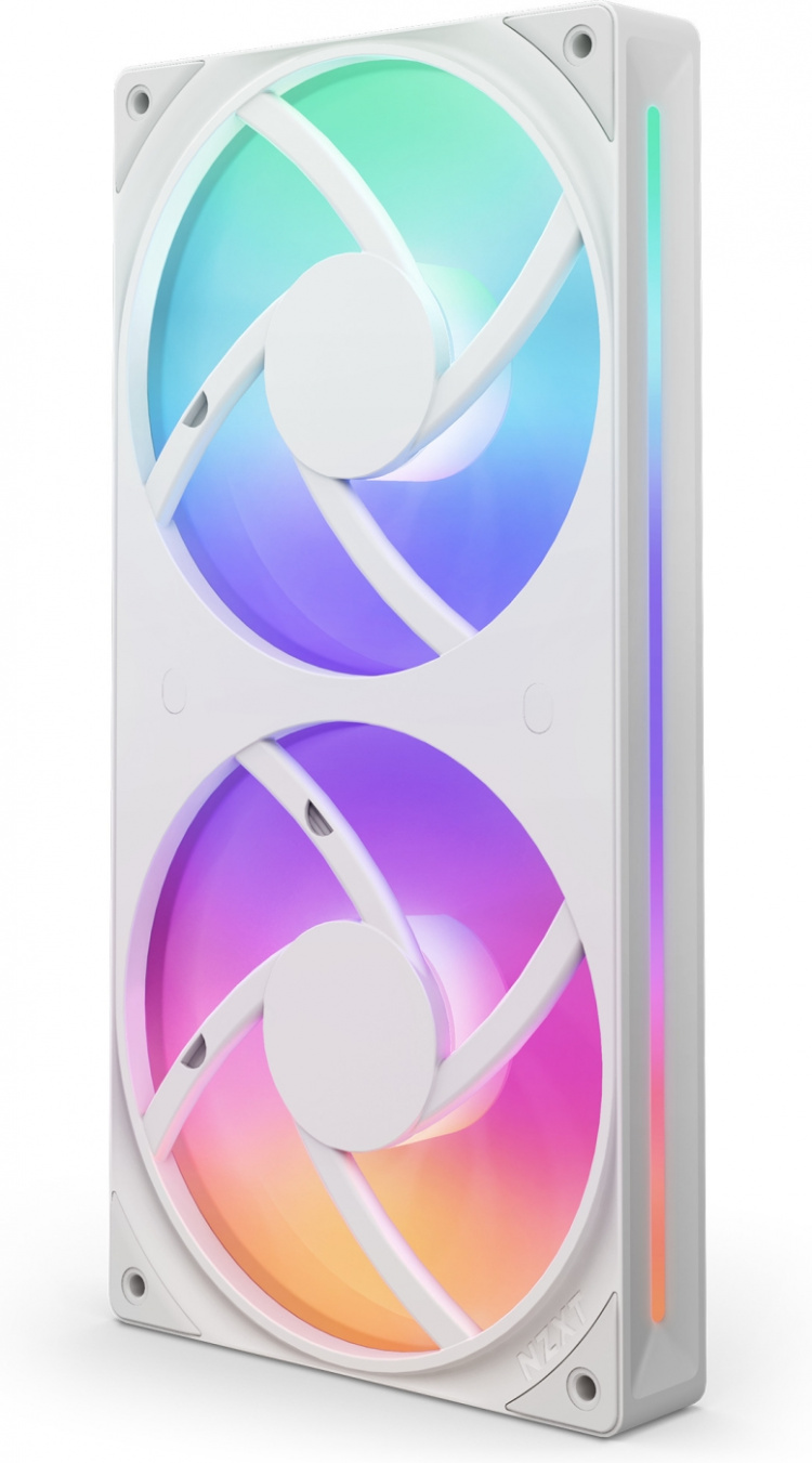 NZXT F240 RGB CORE -tuuletin, 2 * 120 mm, valkoinen