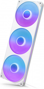 NZXT F360 RGB CORE -tuuletin, 3 * 120 mm, valkoinen