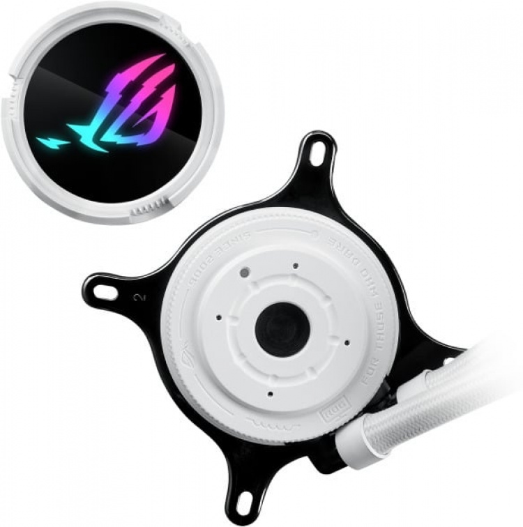 ASUS ROG STRIX LC III 240 ARGB White Edition -nestejäähdytysjärjestelmä, valkoinen