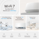 TP-Link Deco BE25 Dual-Band WiFi 7 -Mesh-järjestelmä, 3-pack