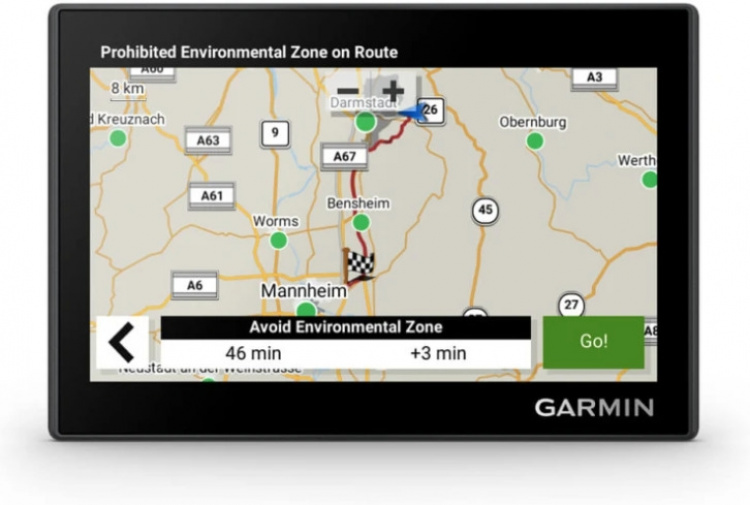 Garmin Drive 53 -autonavigaattori, Eurooppa