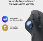Logitech Ergo M575S -pallohiiri, grafiitti
