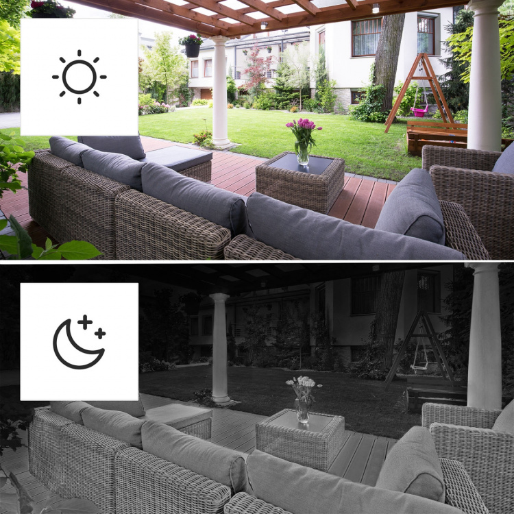 Hama Älykäs Valvontakamera Ulkona Aurinko Musta