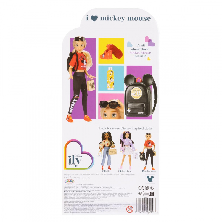 Disney Muotinukke Ily 4ever 11in Fashion Doll Deluxe I Love Mickey
