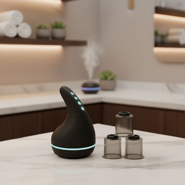 MEDIVON Kuppaus Hierontalaite Eclipse Musta