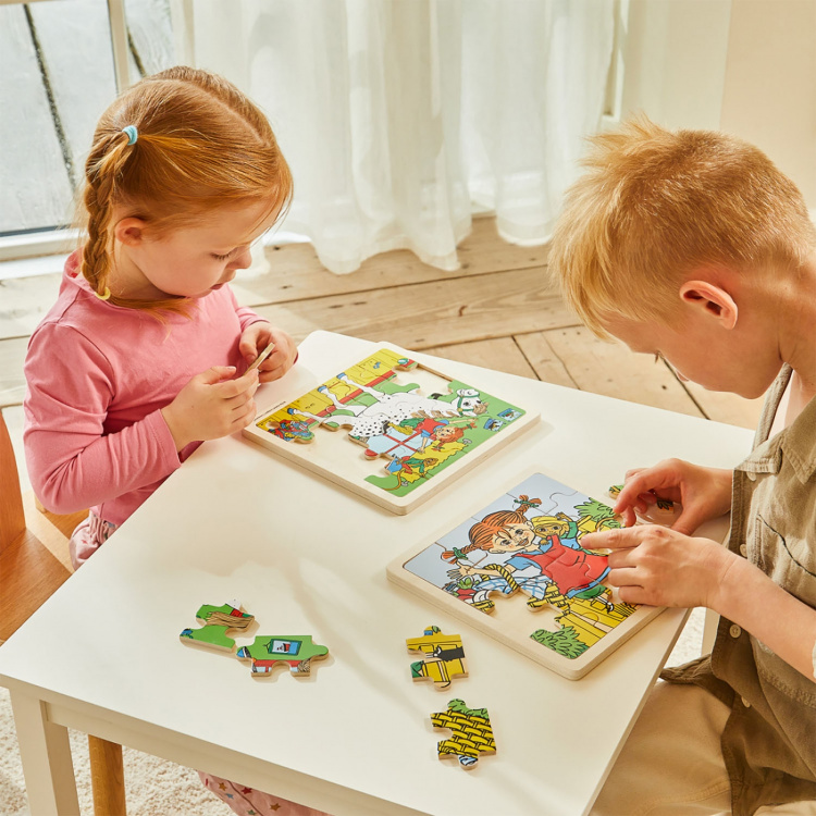 ASTRID LINDGREN Palapeli 16 Pcs Peppi Pitkätossu - Square Horse