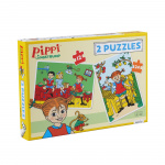ASTRID LINDGREN Palapeli Pippi 2 Palapelit 12 Kpl + 24 Kpl