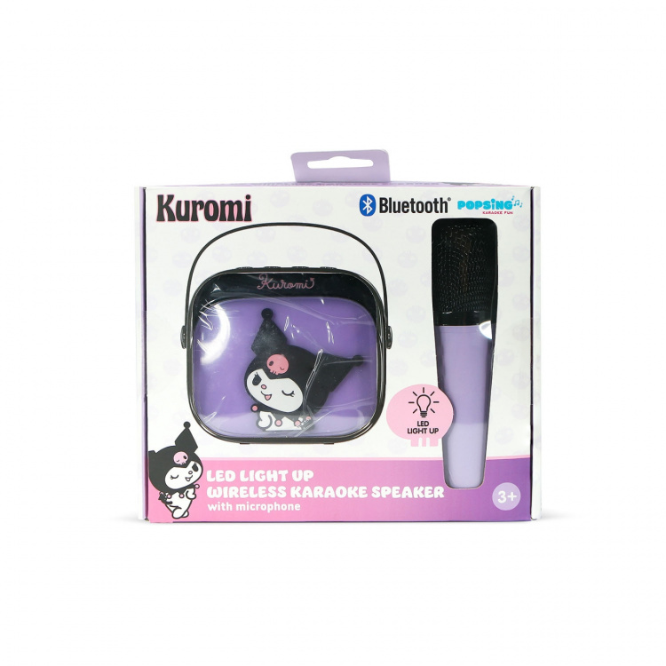 KUROMI Karaoke Kaiutin Popsing Mikrofoni LED