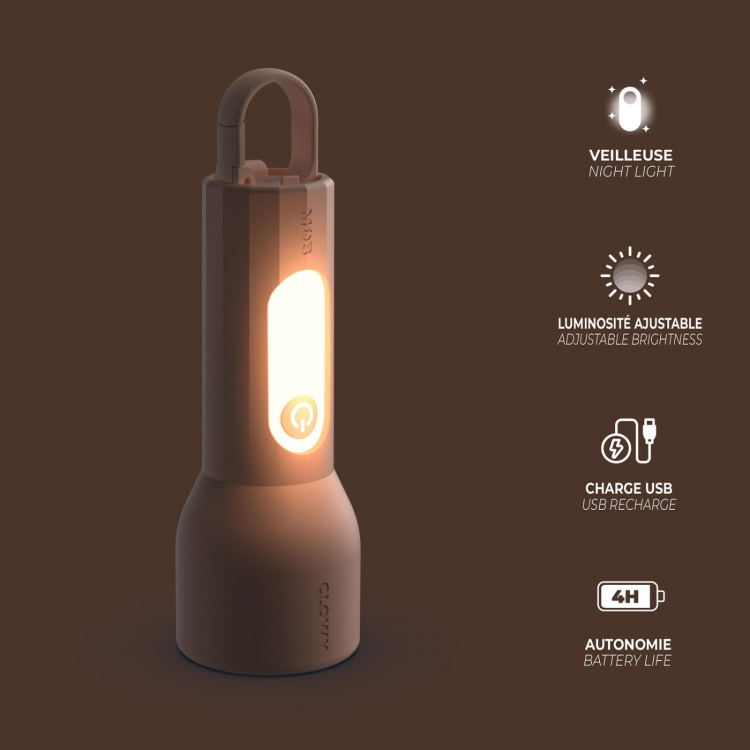 Mobility On Board Taskulamppu Glowy Pinkki