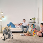 BLACK+DECKER Lattiatuuletin 120W Musta