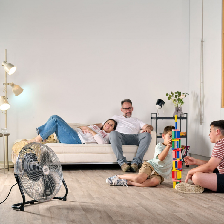 BLACK+DECKER Lattiatuuletin 120W Musta