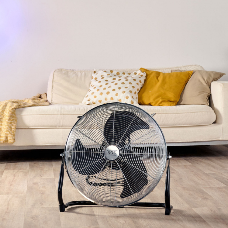BLACK+DECKER Lattiatuuletin 120W Musta