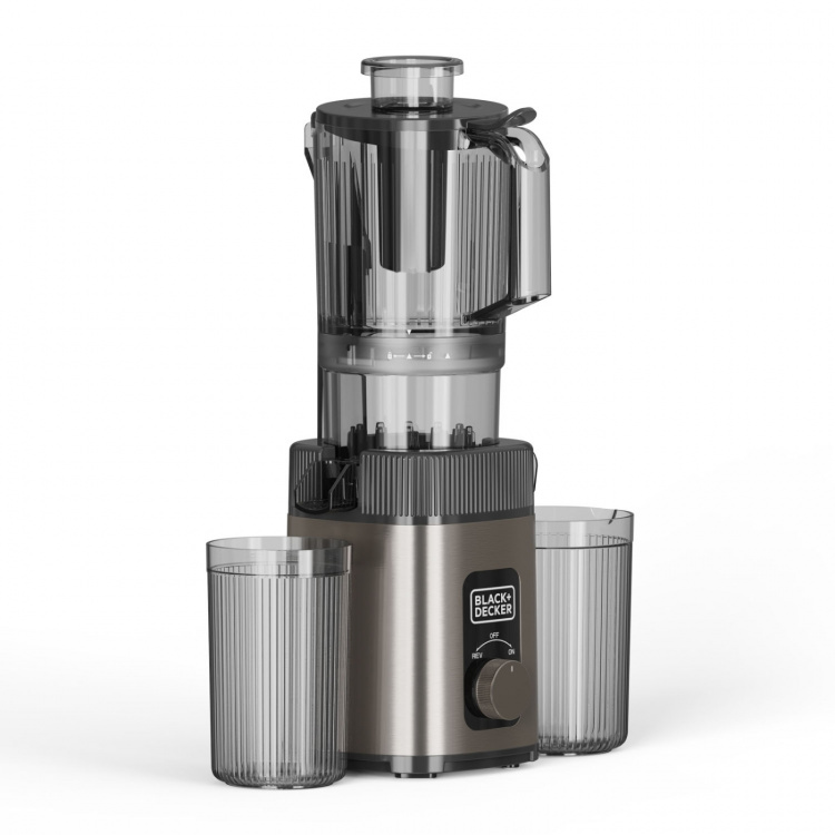 BLACK+DECKER Hidas Mehulinko Slow Juicer 1400W Ruostumaton Teräs
