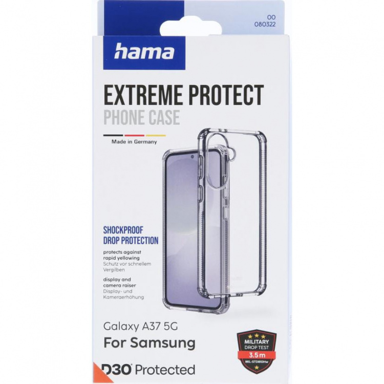 Hama Suojakuori Extreme Protect Samsung Galaxy A37 5G Läpinäkyvä