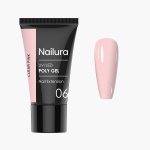 Nailura Poly Gel 6 – Kirkas vaaleanpunainen – 30 ml