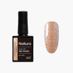 Nailura Geelilakka 347 – Champagne Gold Sparkle – 10 ml