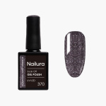 Nailura Geelilakka 370 – Charcoal Gray Sparkle – 10 ml