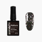 Nailura Geelilakka 372 – Black Silver Glitter – 10 ml