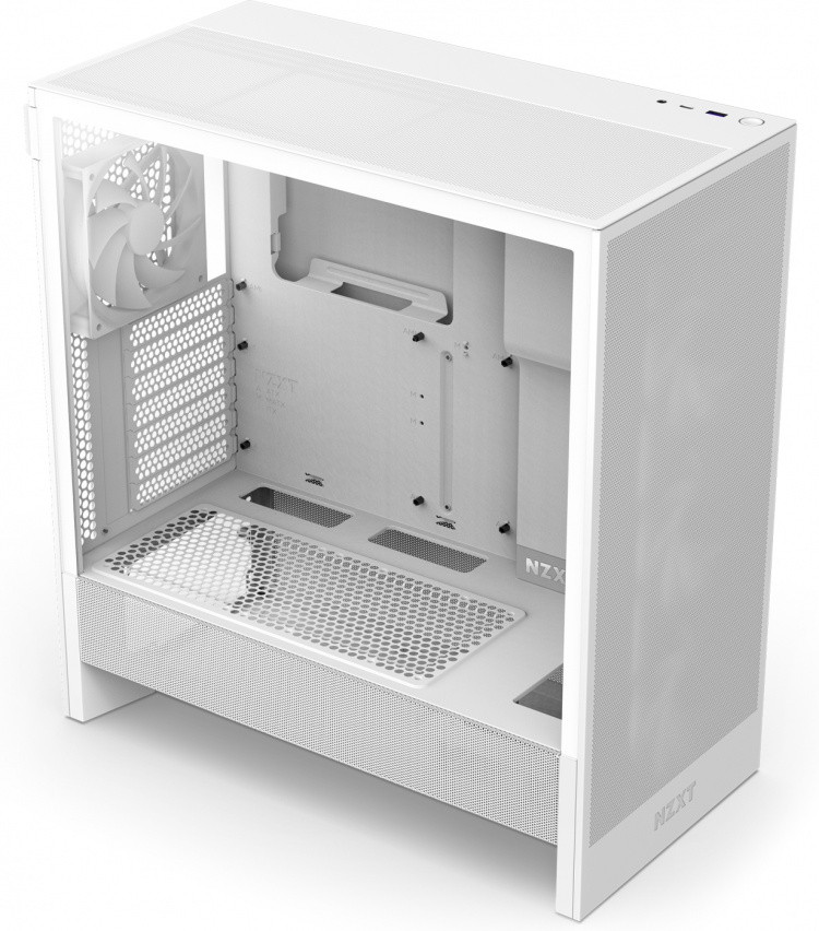 NZXT H5 Flow RGB (2024) ATX-kotelo ikkunalla, valkoinen