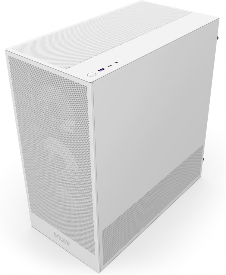 NZXT H5 Flow RGB (2024) ATX-kotelo ikkunalla, valkoinen