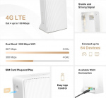 Mercusys MB130 4G LTE-modeemi ja WiFi-tukiasema