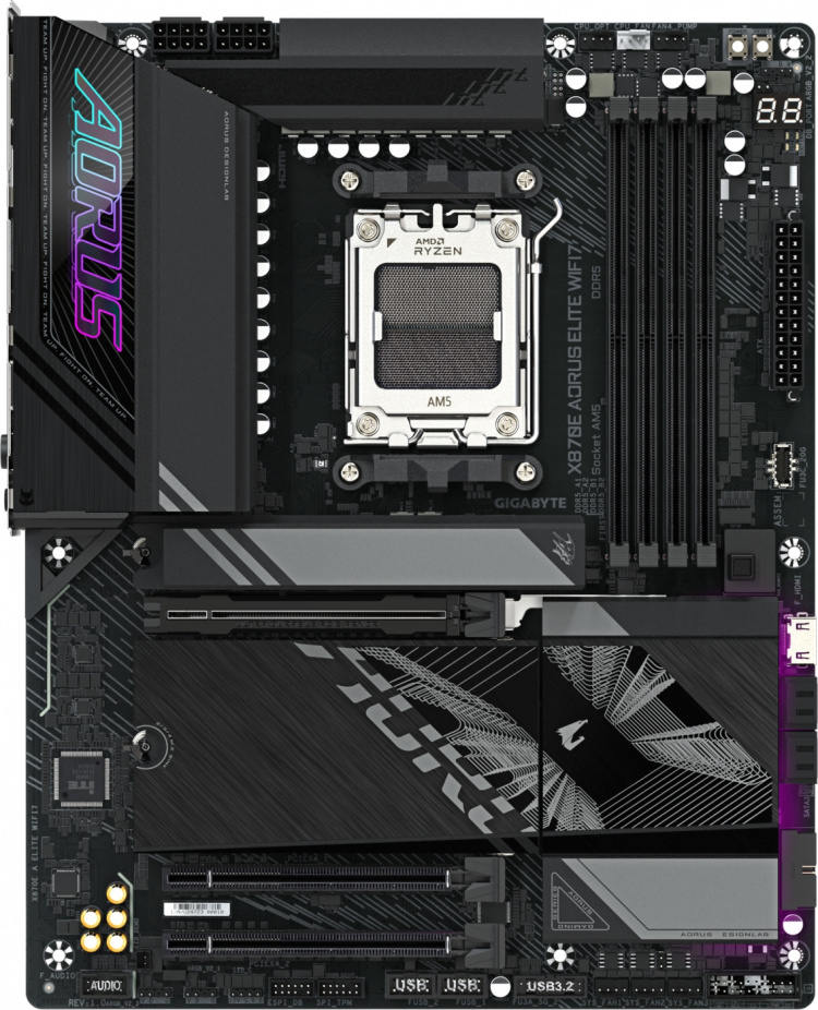 Gigabyte X870E AORUS ELITE WIFI7 ATX -emolevy