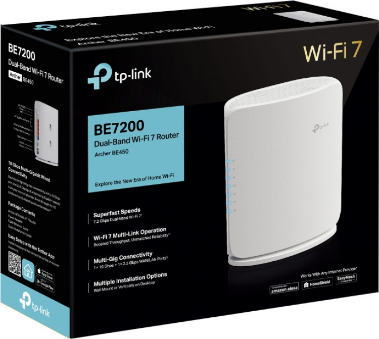 TP-Link Archer BE450 Dual-Band WiFi 7 -reititin