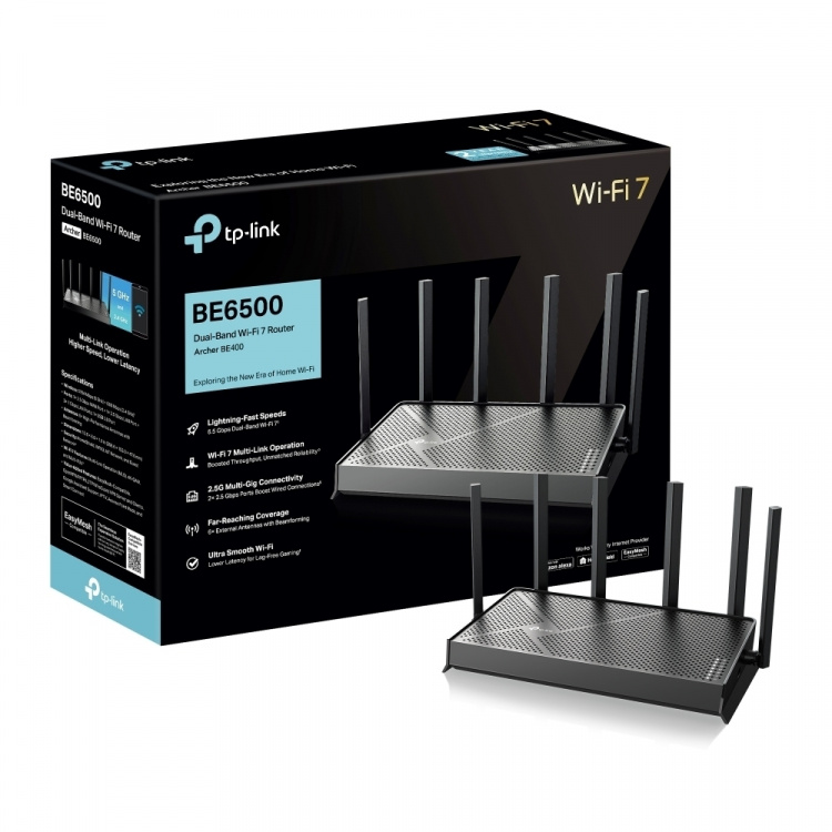 TP-Link Archer BE400 Dual-Band WiFi 7 -reititin