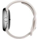 Google Pixel Watch 3 WiFi -älykello, 41 mm, Porcelain / Polished Silver