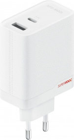OnePlus SUPERVOOC 120W Dual Ports Power Adapter -verkkovirtalaturi, valkoinen