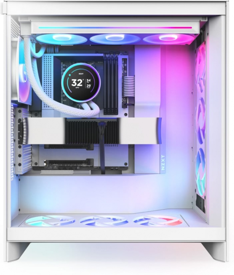 NZXT Kraken Elite RGB 360 (2024) -nestejäähdytysjärjestelmä, valkoinen