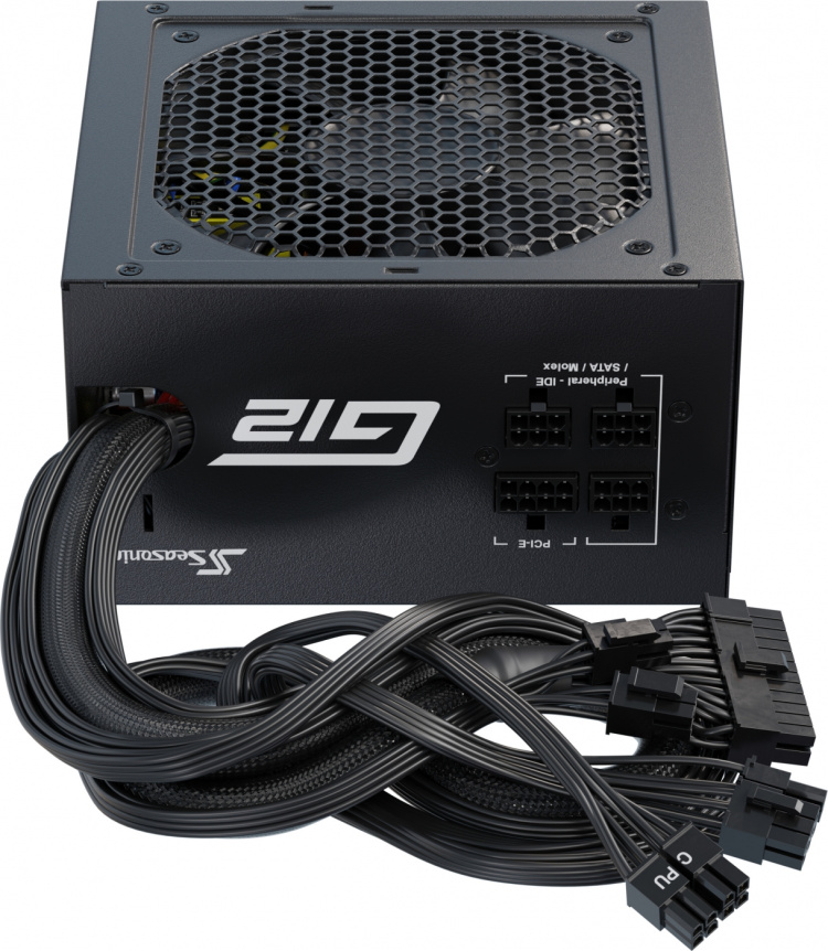 Seasonic G12 GM-650 (2024) ATX -virtalähde, musta, 650 W