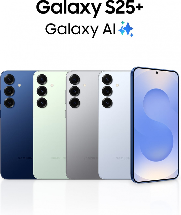 Samsung Galaxy S25+ 5G puhelin, 256/12 Gt, Silver Shadow