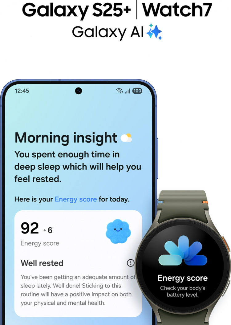 Samsung Galaxy S25+ 5G puhelin, 256/12 Gt, Silver Shadow