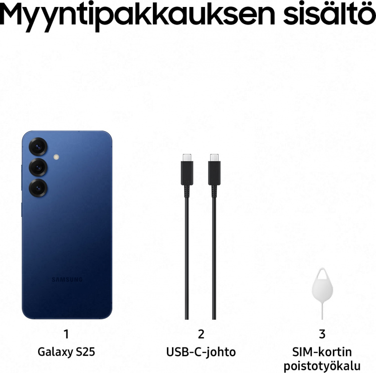 Samsung Galaxy S25 5G puhelin, 256/12 Gt, Navy