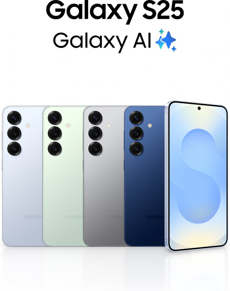 Samsung Galaxy S25 5G puhelin, 128/12 Gt, Icy Blue