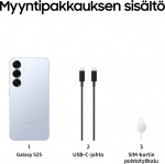 Samsung Galaxy S25 5G puhelin, 128/12 Gt, Icy Blue
