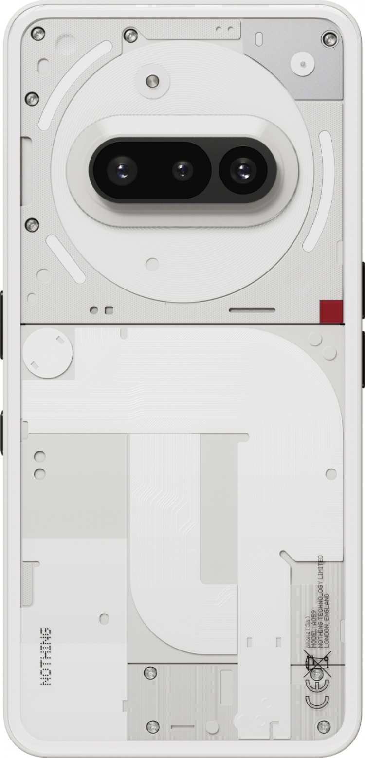 Nothing Phone (3a) puhelin, 256/12 Gt, valkoinen