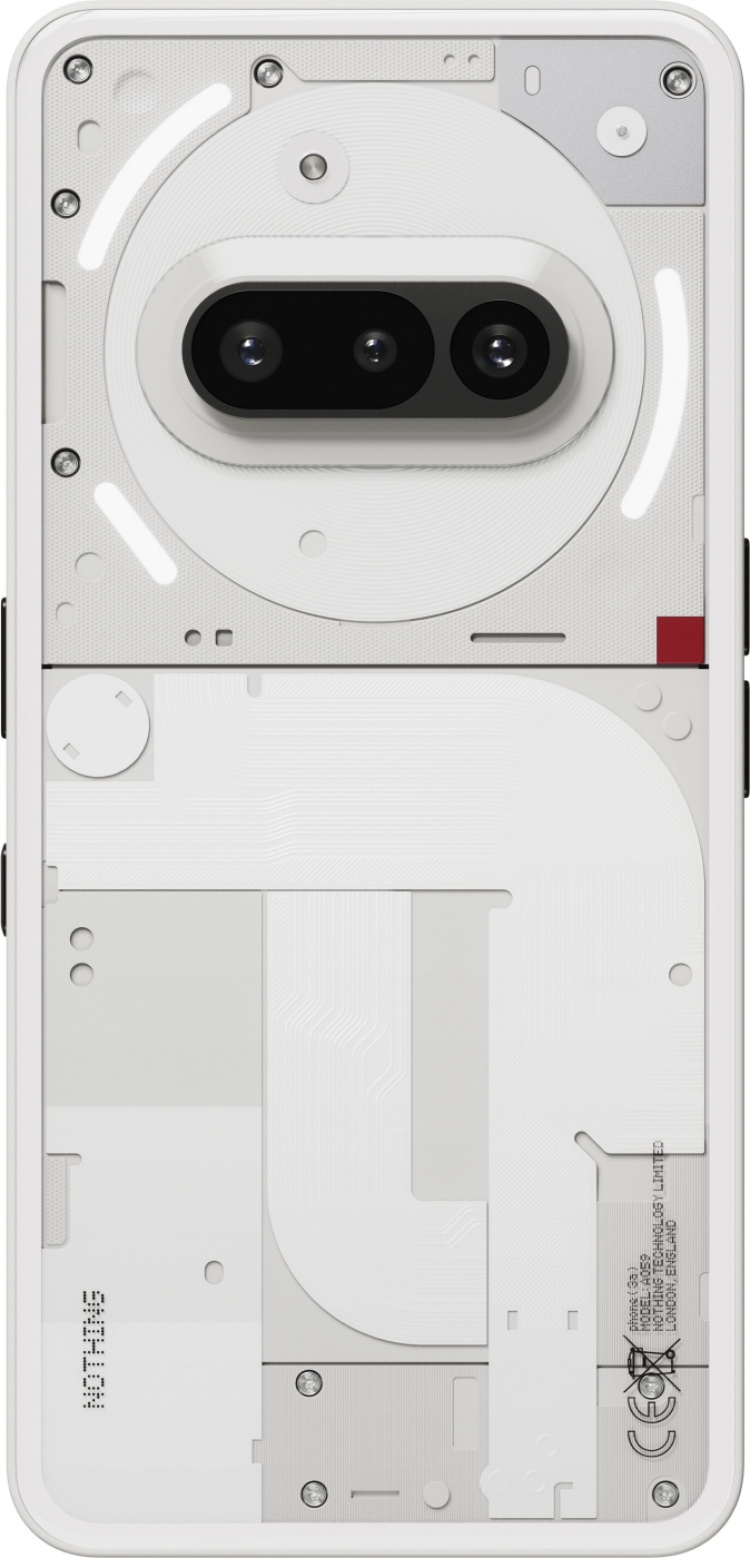 Nothing Phone (3a) puhelin, 256/12 Gt, valkoinen