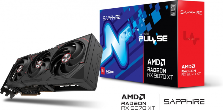Sapphire Technologies Sapphire PULSE AMD Radeon RX 9070 XT näytönohjain