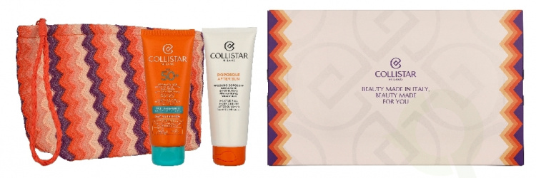 Collistar Sun Giftset 200 ml Sunscreen Active Protection Spf50+ 100ml/Aftersun Conditioner 100ml/Pouch