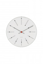 Arne Jacobsen Clocks Arne Jacobsen – Bankers -seinäkello – Ø21 cm – valkoinen