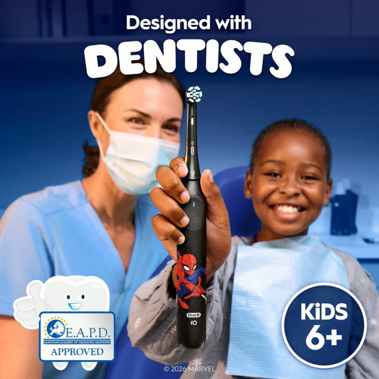 Oral B Eltandborste iO2 Kids 6+ Spiderman + resefordral