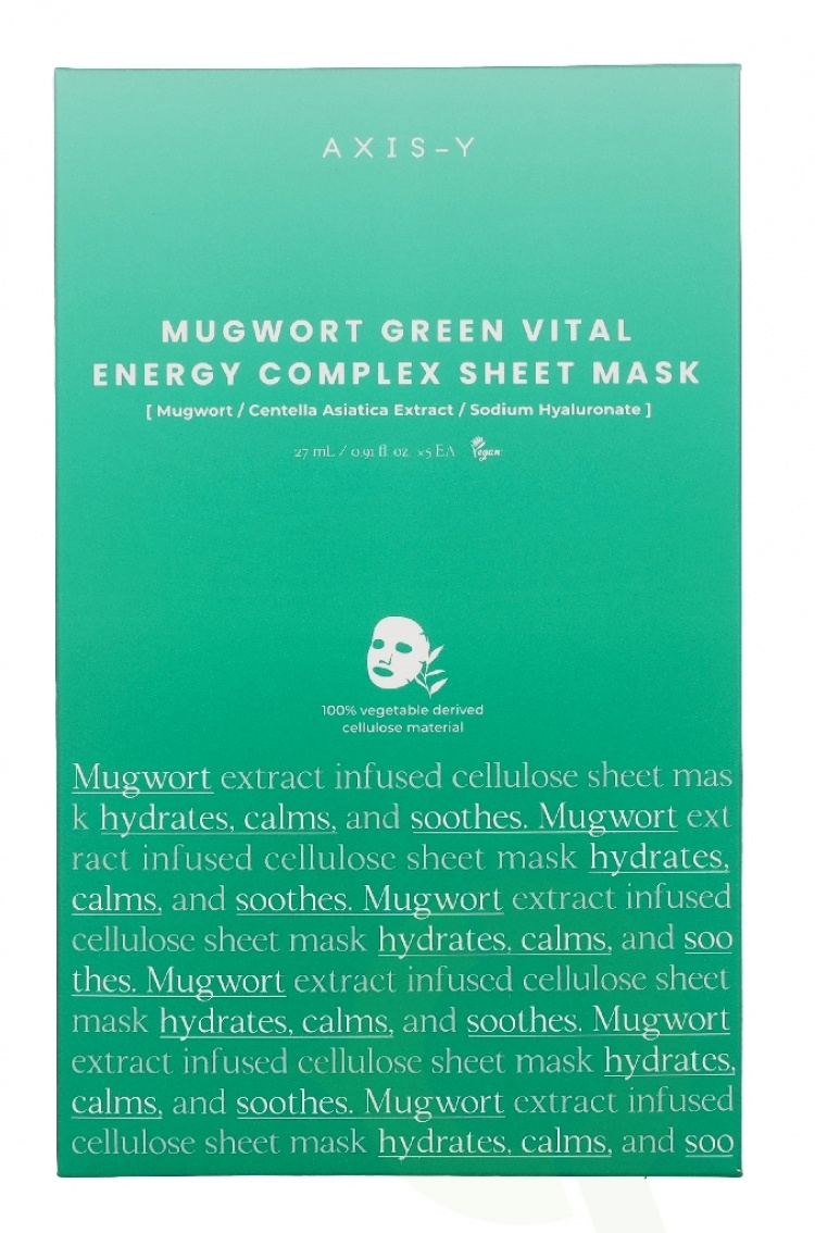 AXIS-Y Mugwort Green Vital Engery Complex Sheet Mask 27 ml