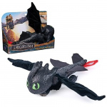 Dragons Elokuva-aiheinen liito-halaus-Toothless-pehmolelu, 30 cm (6072913)