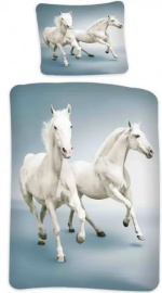 BrandMac Vuodevaatteet – Aikuisten koko 140 x 200 cm – White Horse (1000517)