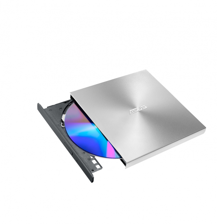 ASUS ZenDrive U8M -ultraohut ulkoinen DVD-asema ja polttava asema – hopeaASUS
